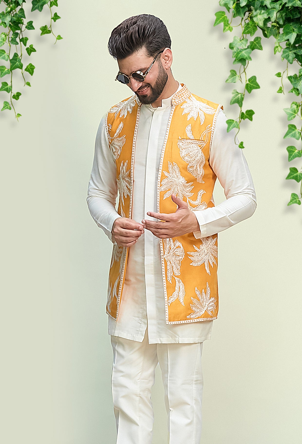Short Kurta With Jacket Set