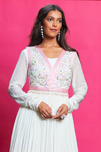 SALE - Ombre Anarkali With Waistcoat