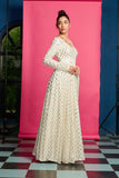Ivory Shimmer Anarkali Set