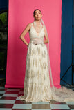 Ivory Embroidered Anarkali Gown