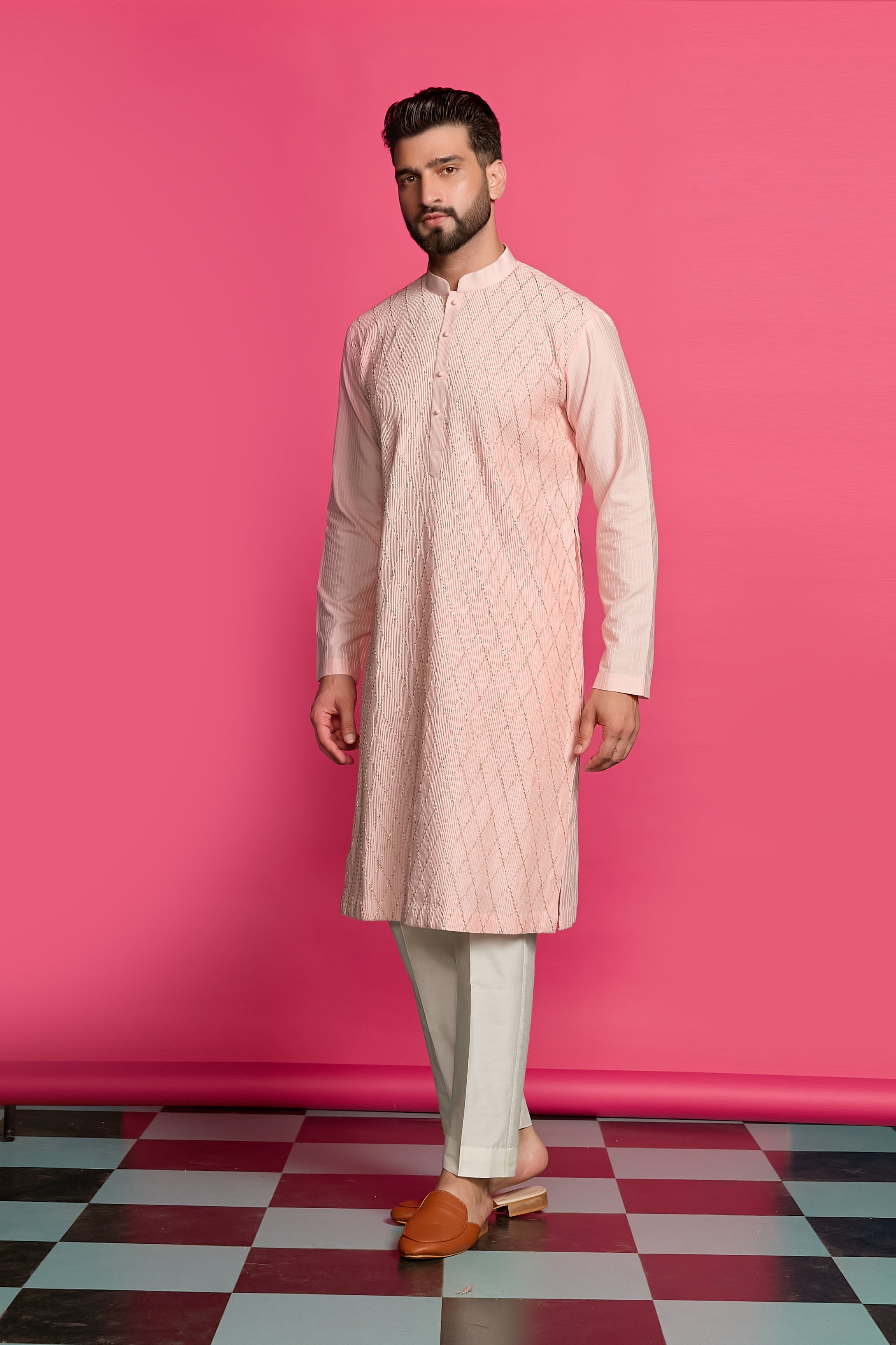 Morning Blush Long Kurta Set