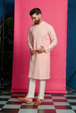 BABY PINK LONG KURTA SET