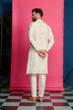 IVORY EMBROIDERED KURTA SET