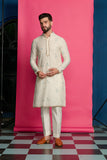 IVORY EMBROIDERED KURTA SET