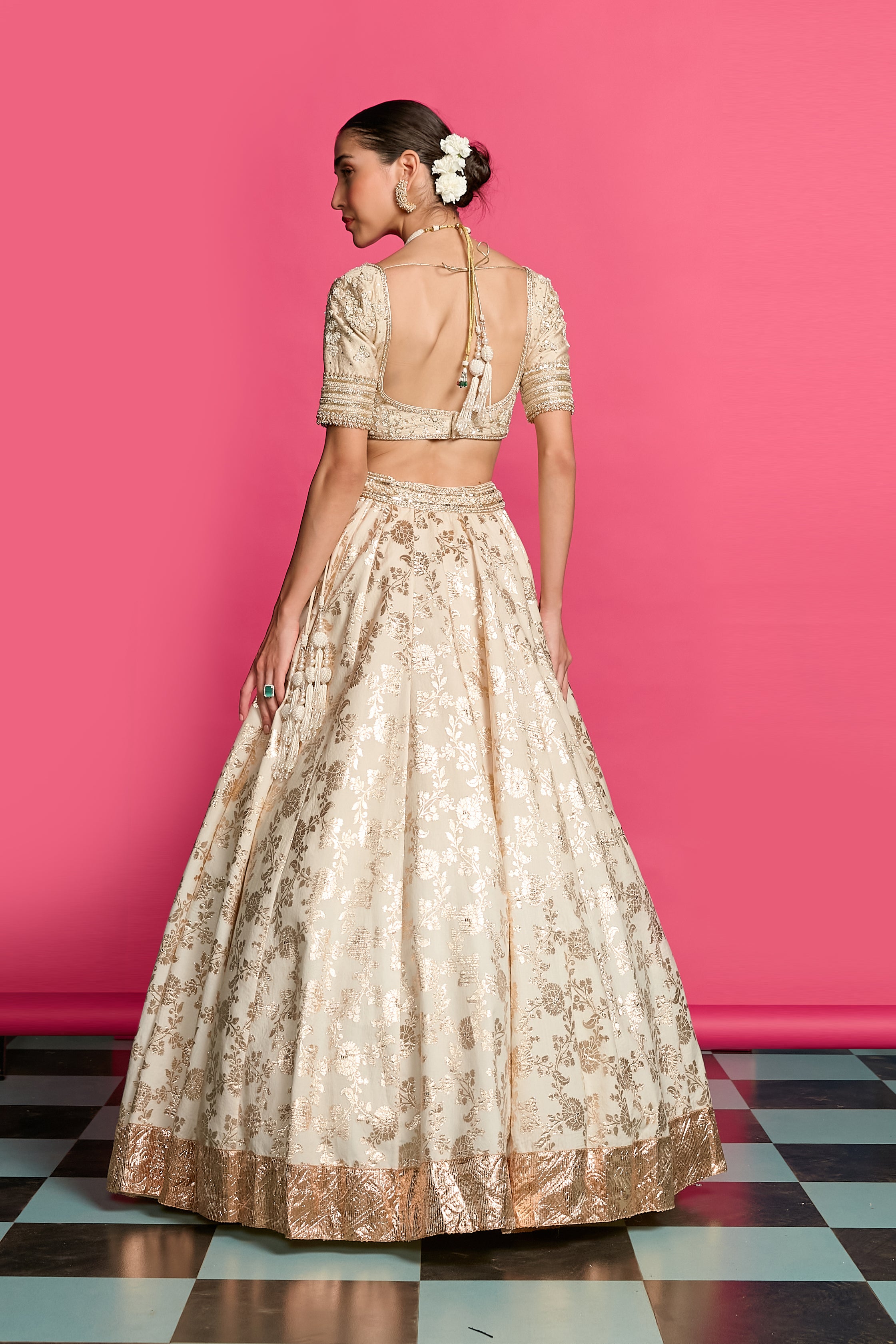 Golden Bloom Lehenga Set