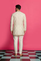 Ivory Edge Short Kurta Set