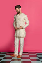 Ivory Edge Short Kurta Set