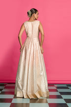 Blush Ombre Layered Anarkali Set