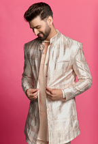 Shimmerveil Blush Pink Blazer Set