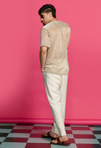 Shimmerveil Gold Polka Dotted Shirt