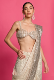 OMBRE DYED SEQUINS SAREE SET