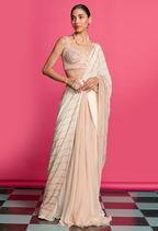 Ombre Dyed Drape Saree