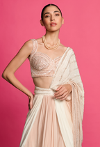 Ombre Dyed Drape Saree