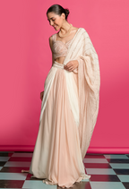 Ombre Dyed Drape Saree