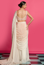 Ombre Dyed Drape Saree