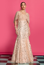 Peach Shimmer Gown