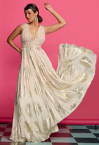Ombre Dyed Shimmer Anarkali Set