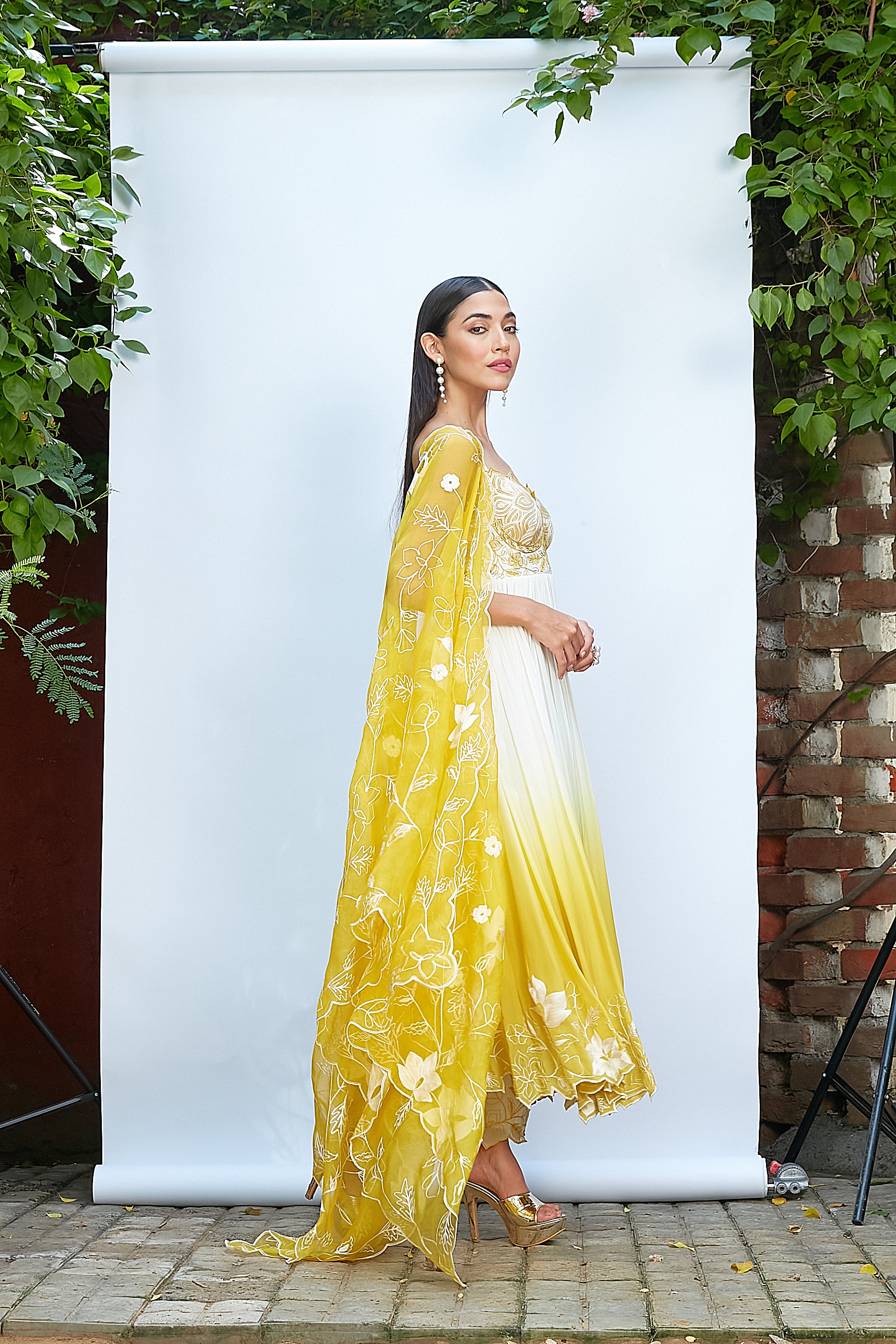 Ombre Dyed Anarkali Set