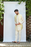 IVORY SHORT KURTA WITH JACKET SET