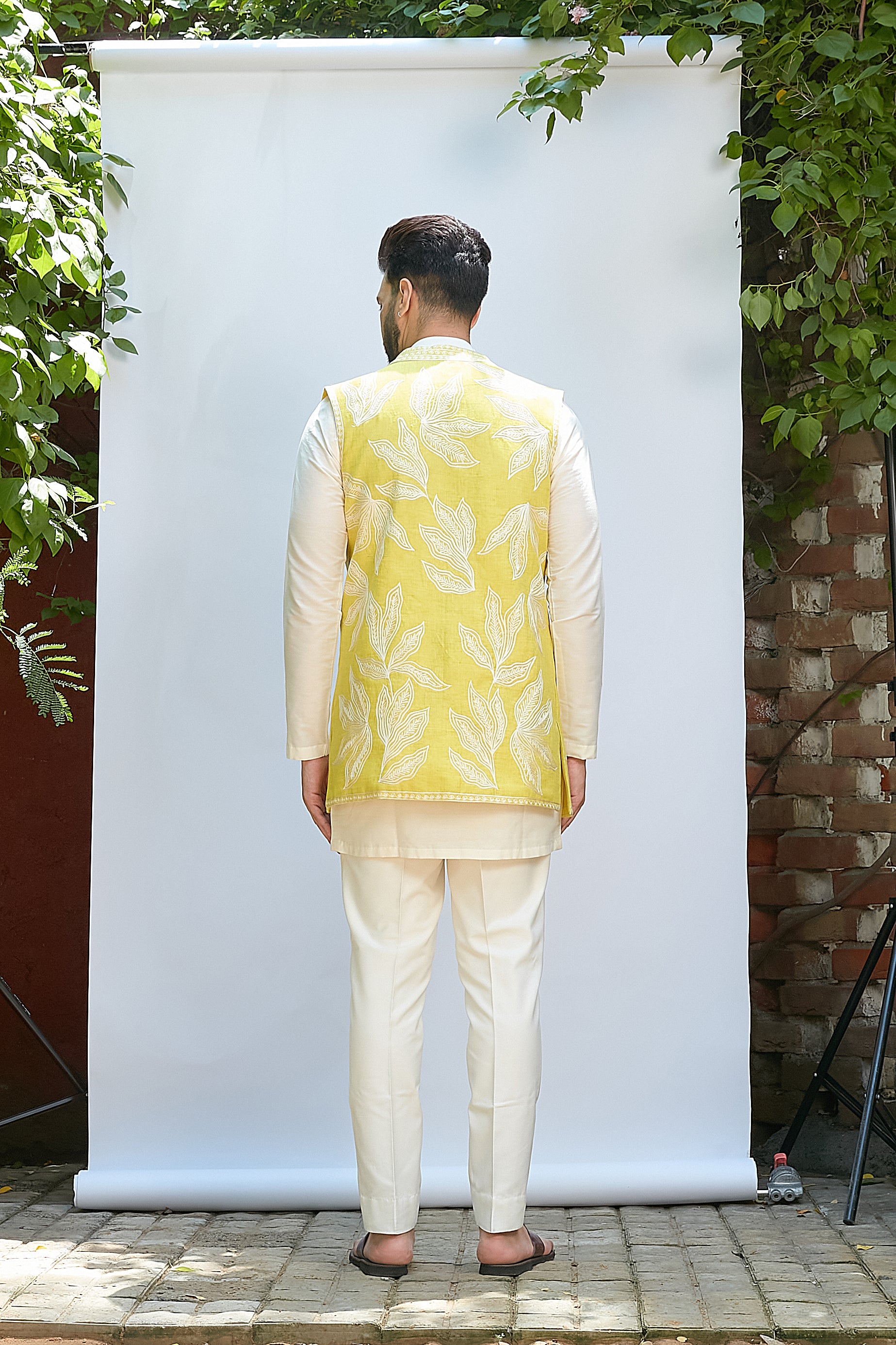 Short Kurta Style Jacket Set