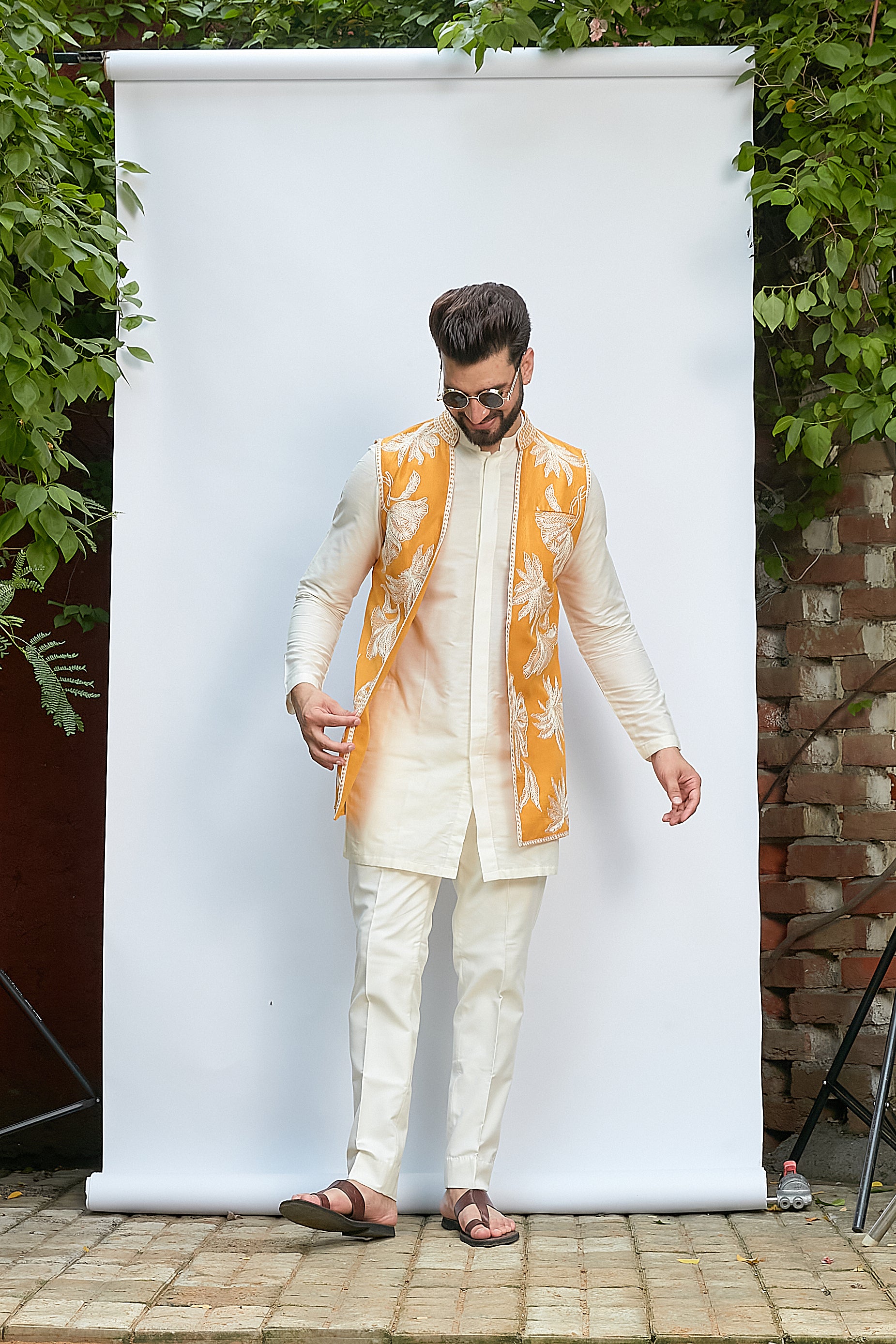 Short Kurta With Jacket Set