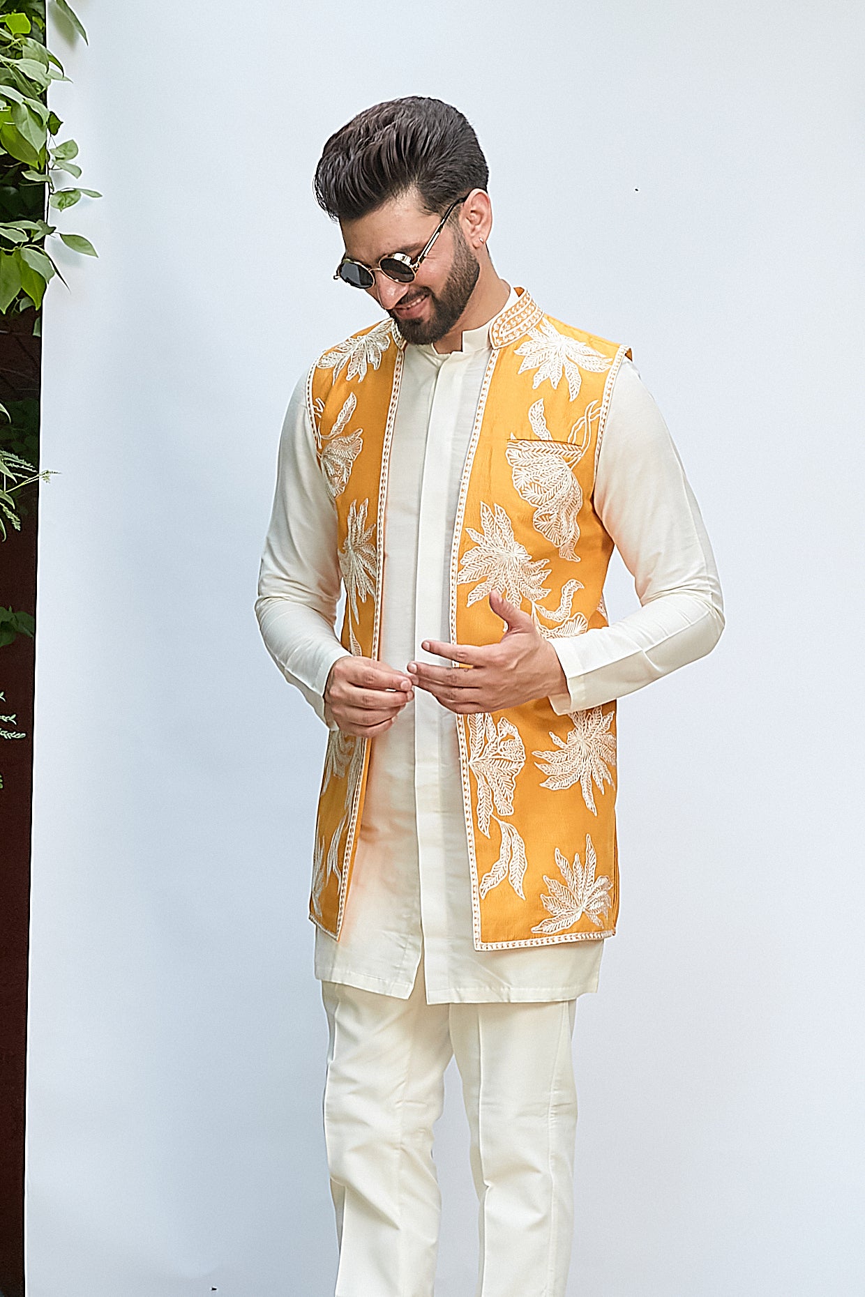 Short Kurta With Jacket Set
