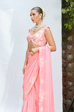 BUBBLEGUM PRE DRAPED SAREE