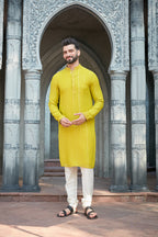 Green Shimmer Georgette Kurta Set