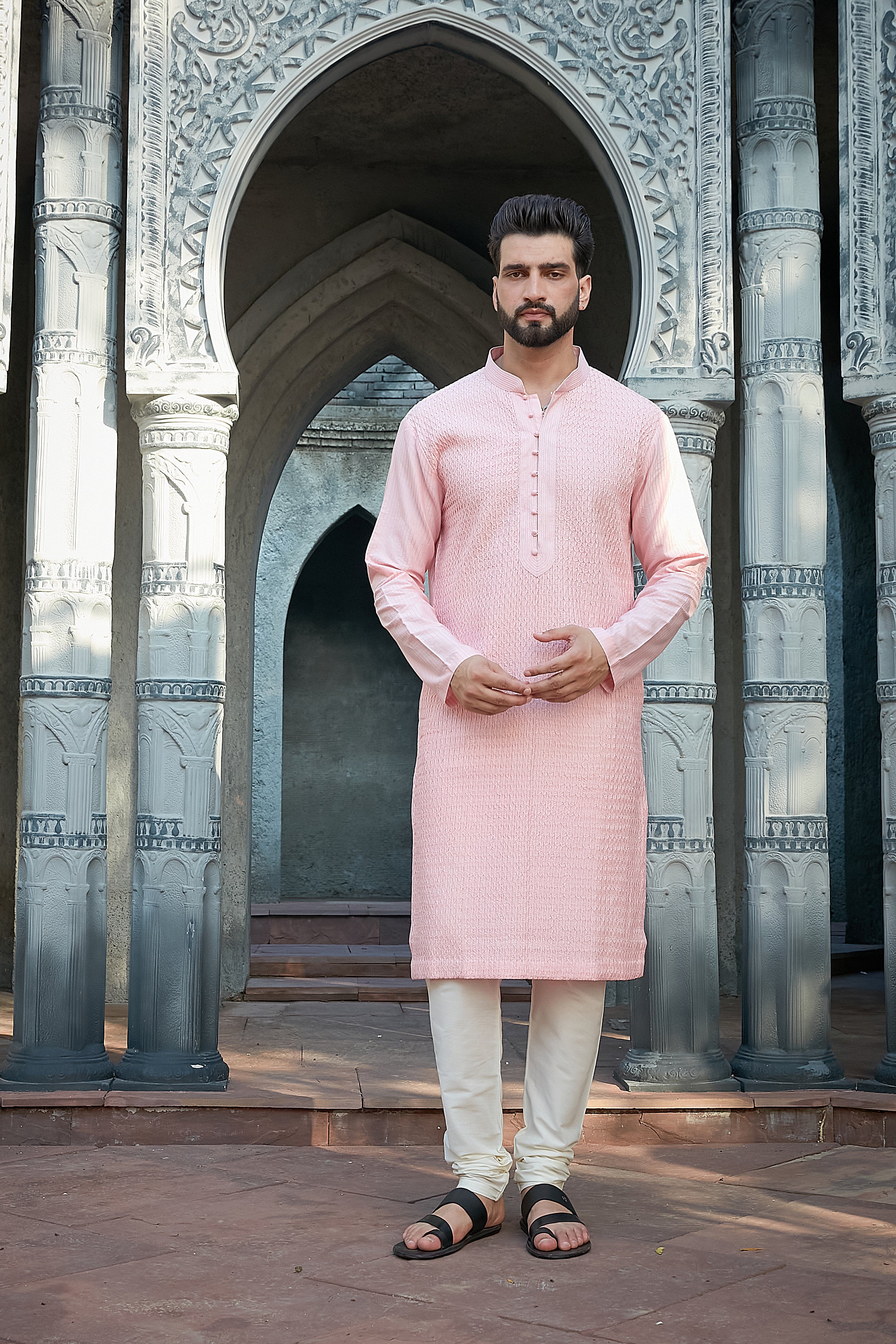Baby Pink Kurta Set