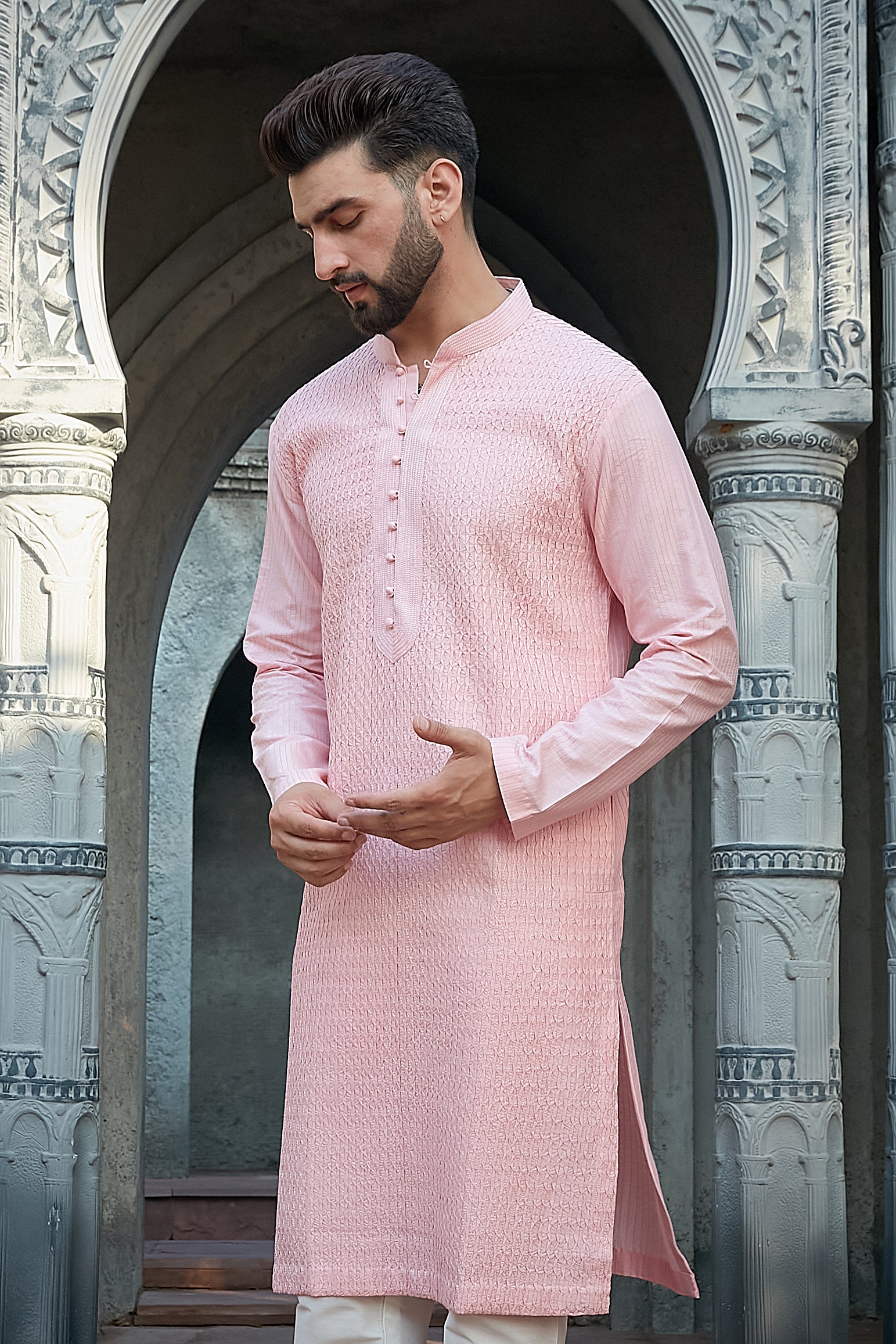 BABY PINK KURTA SET