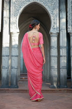 Fushia Pink Saree Set