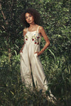 Ivory Embroidered Jumpsuit