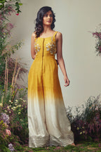 Yellow Ombre Dyed Jumpsuit