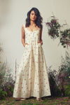 Ivory Buti Embroidered Jumpsuit