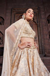 GOLDEN BLOOM LEHENGA SET