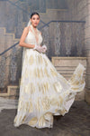 IVORY EMBROIDERED ANARKALI GOWN