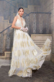 Ivory Embroidered Anarkali Gown