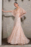 PEACH SHIMMER GOWN