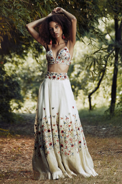 Ivory Mix and Match Embroidered Lehenga Set 2