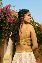 Yellow Lehenga Skirt Set