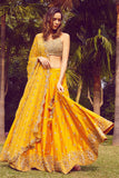 Mustard Embroidered Lehenga Set