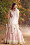 Lilac Ombre Dyed Lehenga Set