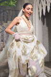 Ivory Embroidered Anarkali Gown