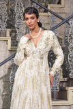 Ivory Anarkali Gown