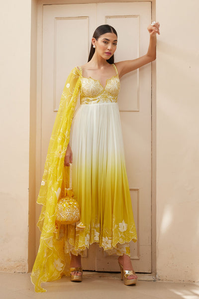OMBRE DYE ANARKALI SET