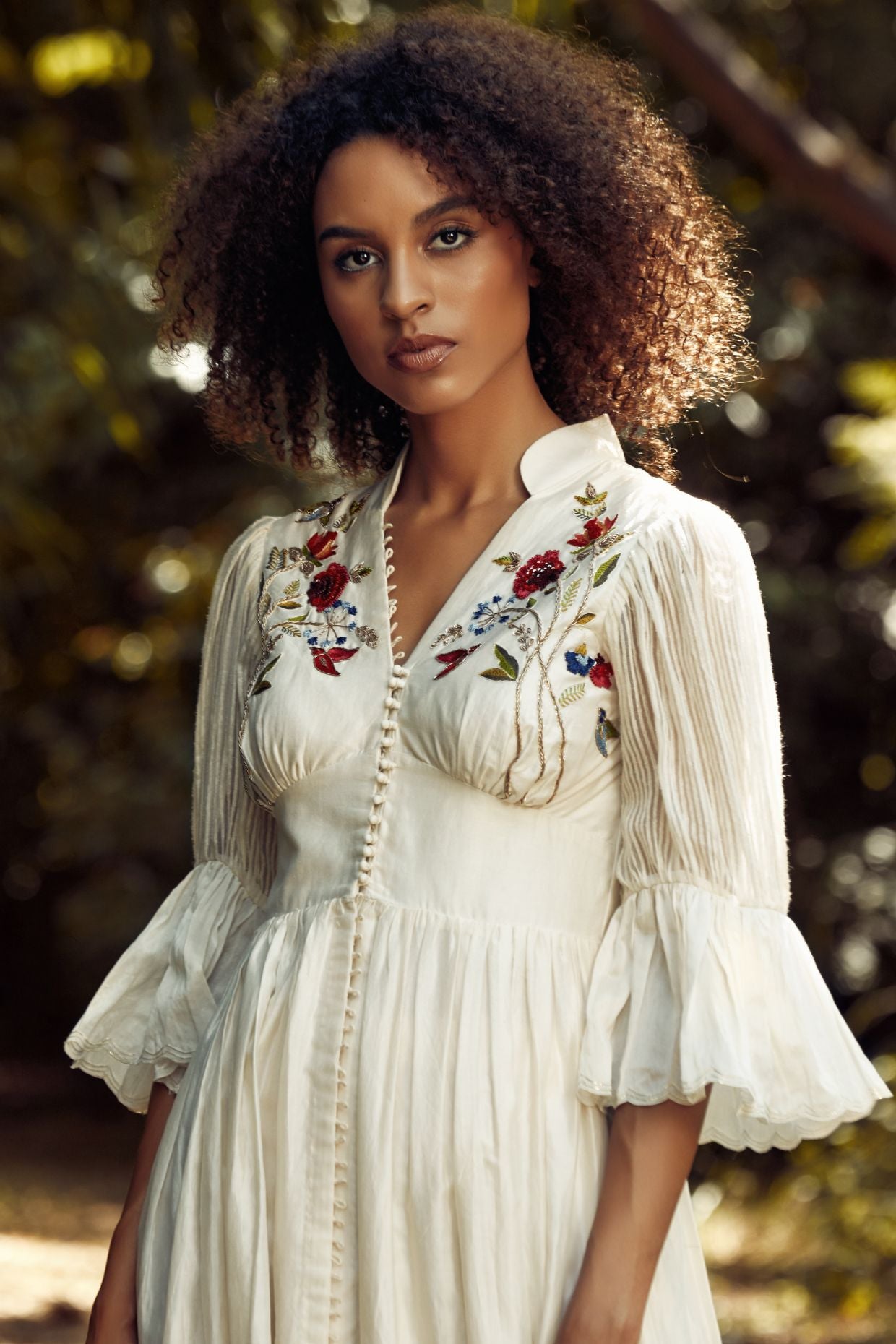 Ivory Tunic And Pants Set