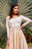 Peach and Ivory Ombre Dyed Anarkali