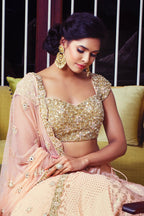Dark Peach Color Lehenga Set