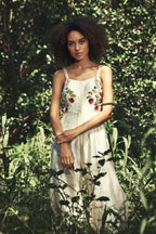 Ivory Embroidered Jumpsuit