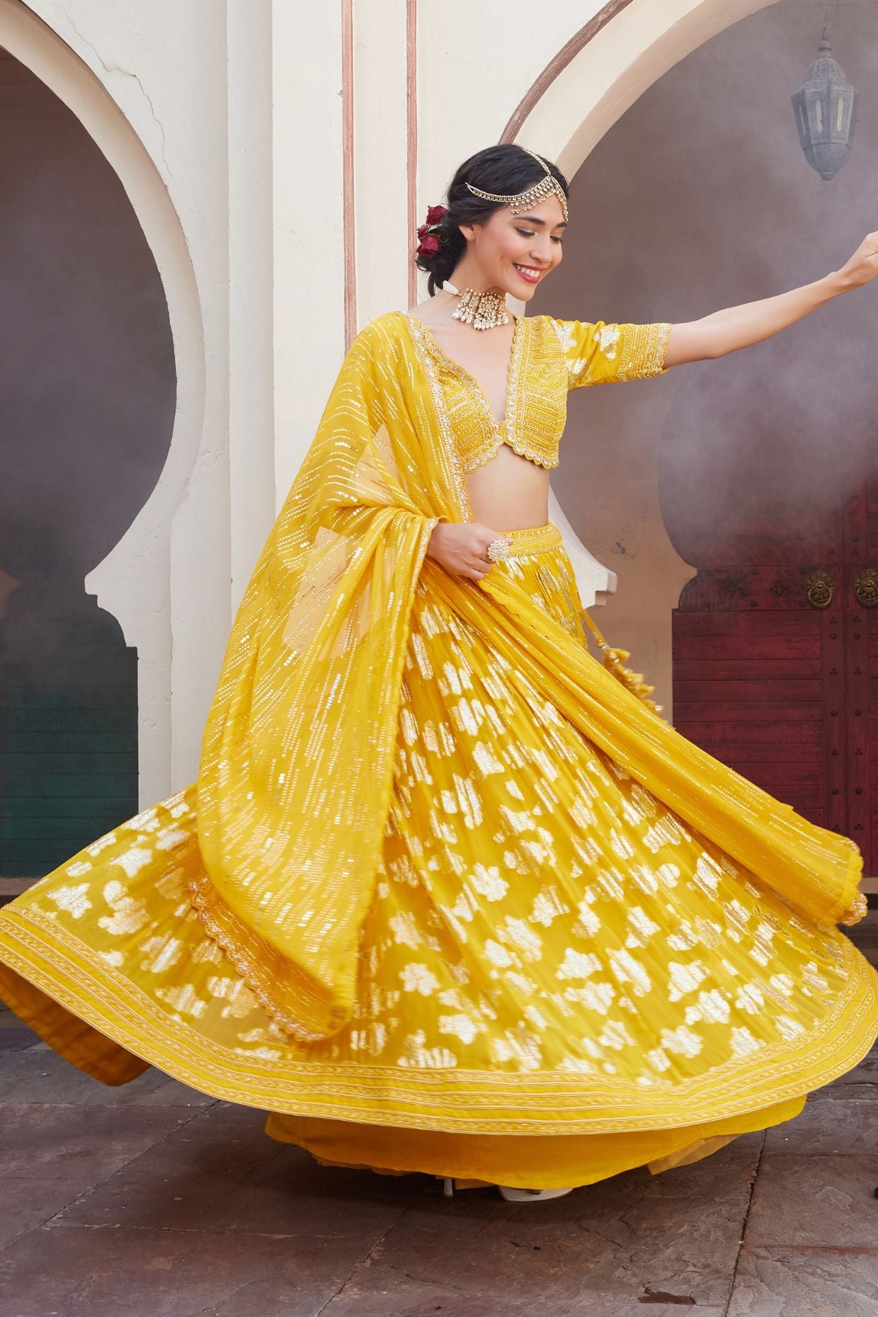 Haldi Glow Lehenga Set